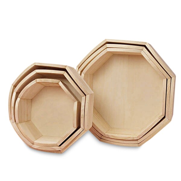 Unfinished Wooden Tray from Paper Mart for Crafting Wood Tray