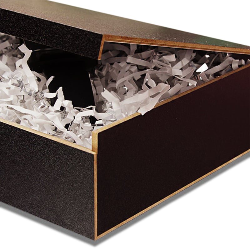 Black Hinged Top Wooden Boxes