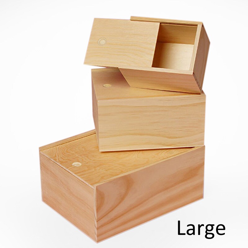 Slide Top Wooden Box Set