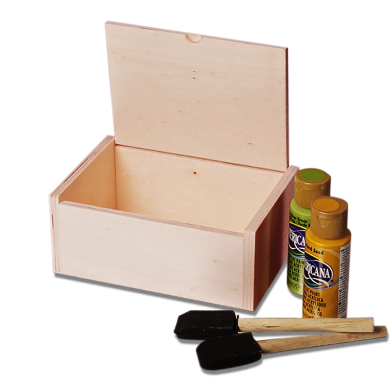 Hinge Top Wood Boxes