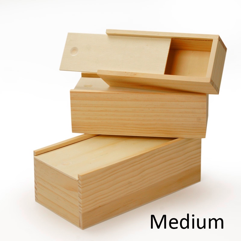 Slide Top Wooden Box Set