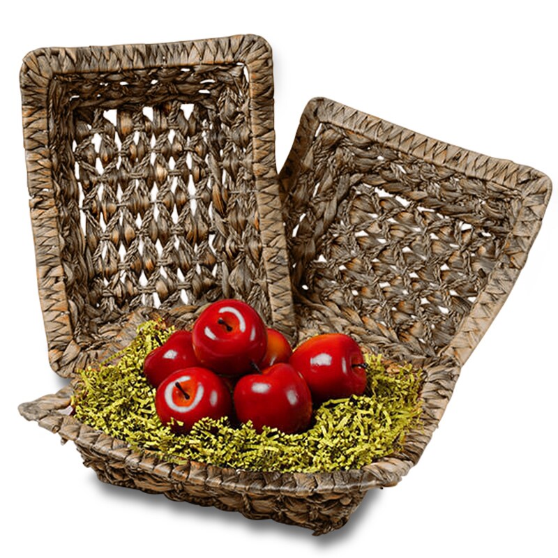 Rectangular Seagrass Basket Tray without Handles