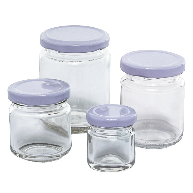 Round Glass Jars