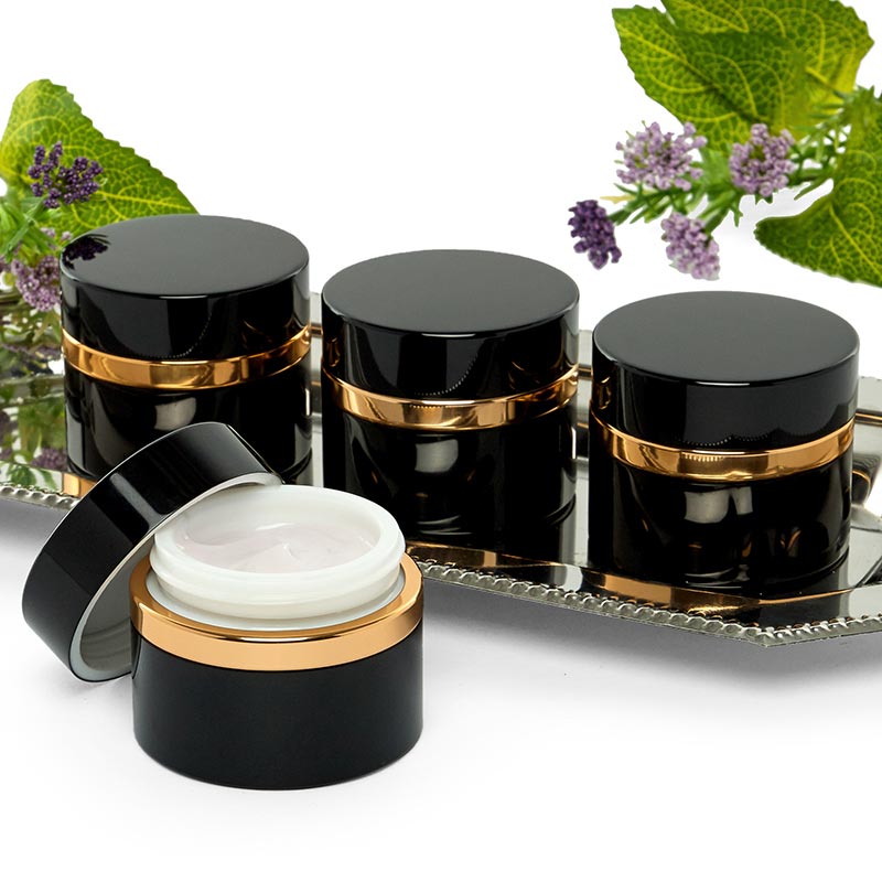 50 ml Black & Gold Cosmetic Jars Shop