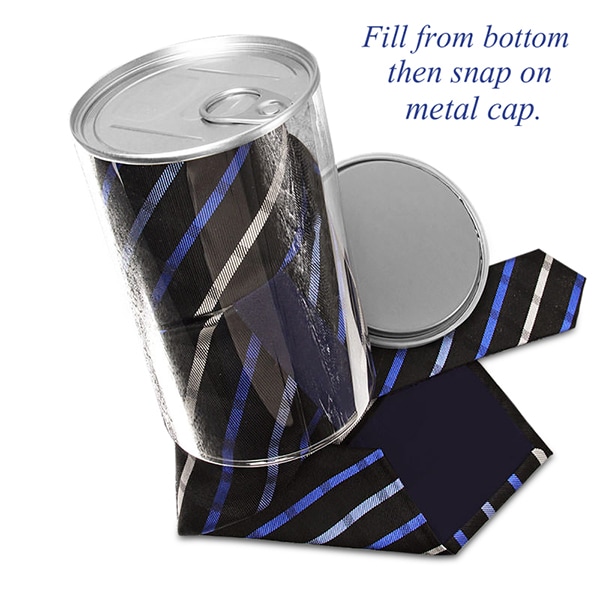 Clear Container With Metal Pull Tabs