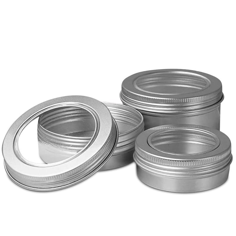 Aluminum Window Screw Top Tin Cans