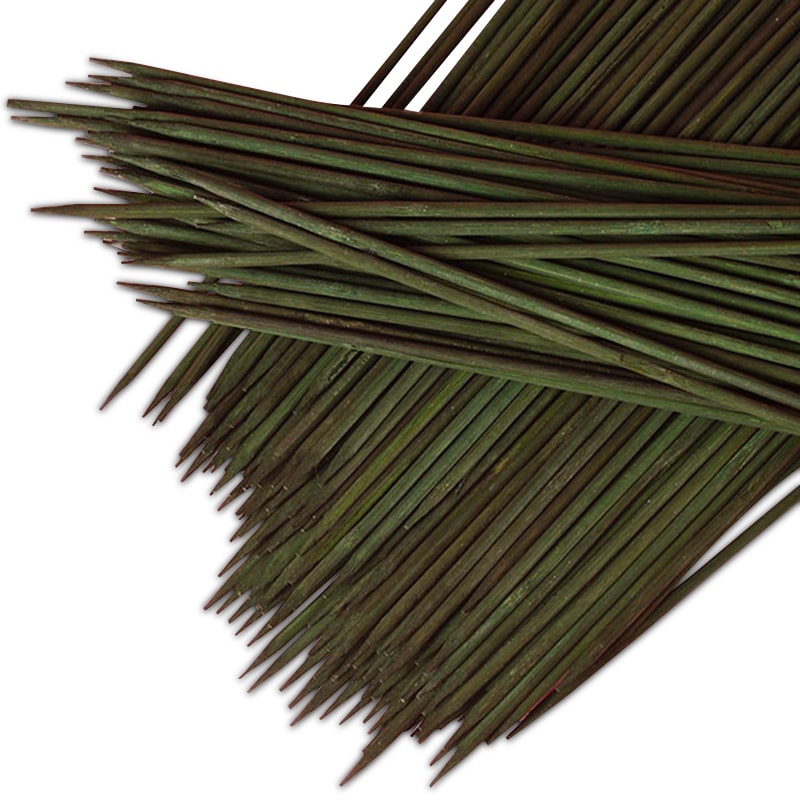 Green Wood Plant Stakes
