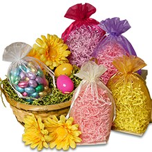 Cardboard Square Bottom Organza Bags