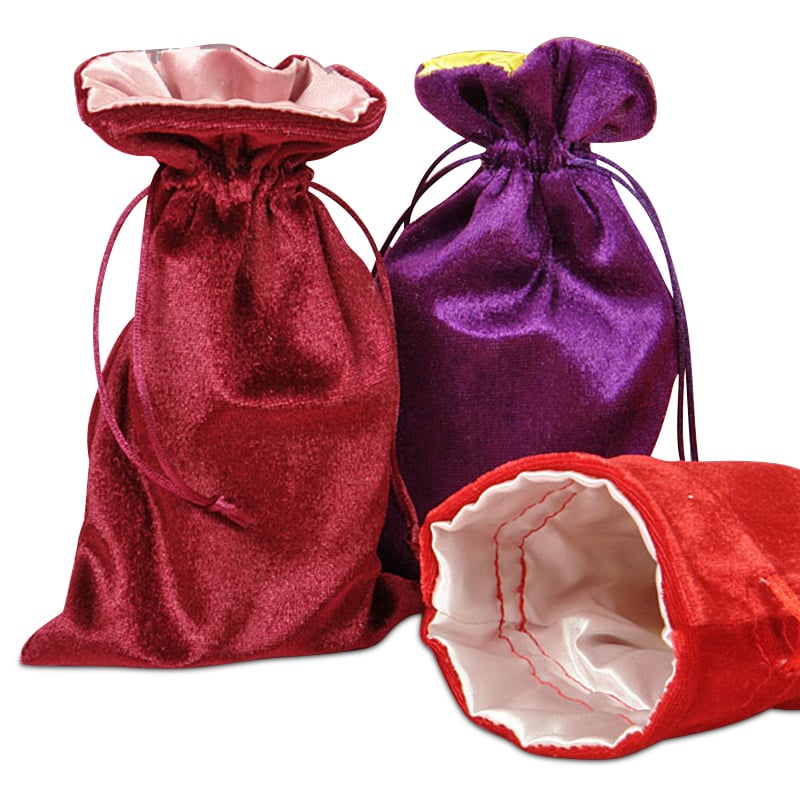 Satin Lined Velvet Bags