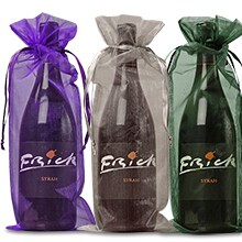 Plain Organza Wine Bags