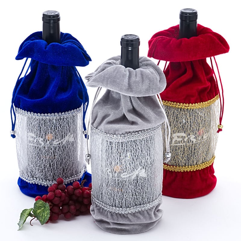 Regal Velvet Wine Bag