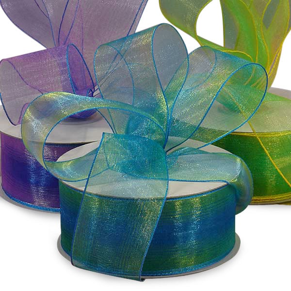 Candy Colored Iridescent Organza Ribbons