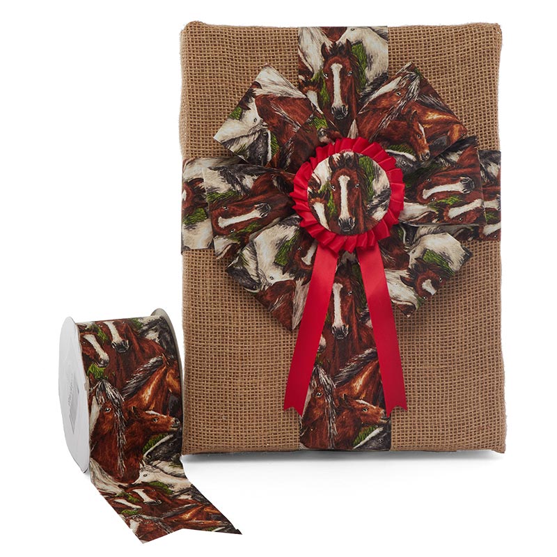 Horse Print Cotton Ribbon Shop