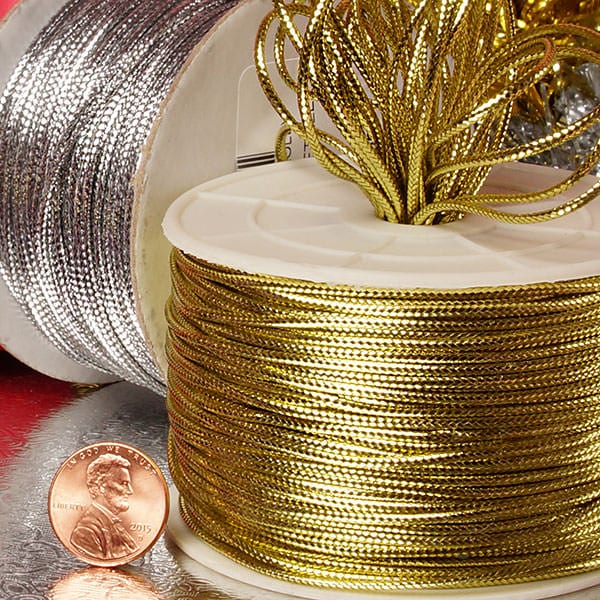 Thin Metallic Cord Tinsel Cording at Paper Mart