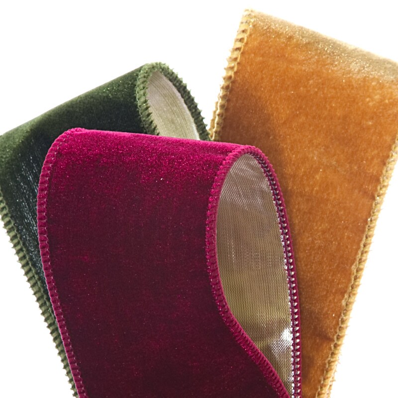 Heavy Velvet with Lamé Backing Ribbon Shop