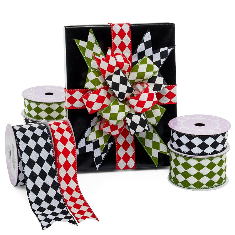 Harlequin Fabric Wired Ribbon Shop