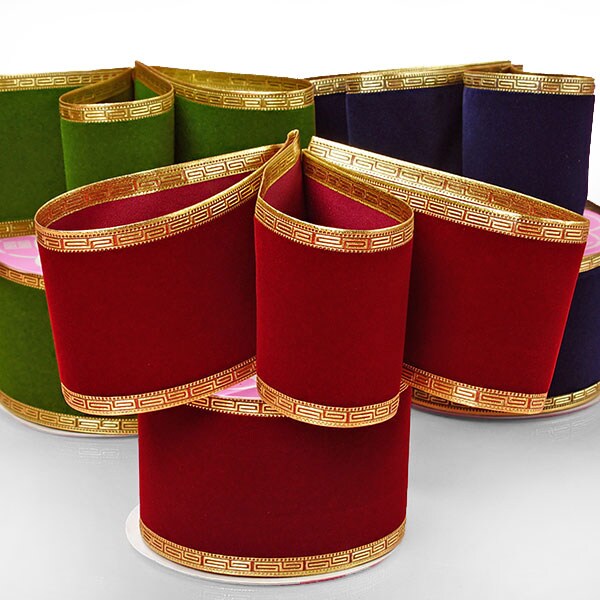 Elegance Velvet Flocked Ribbon