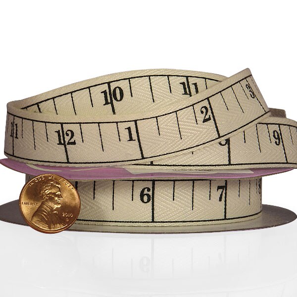 Tape Measure Printed Grosgrain Ribbons