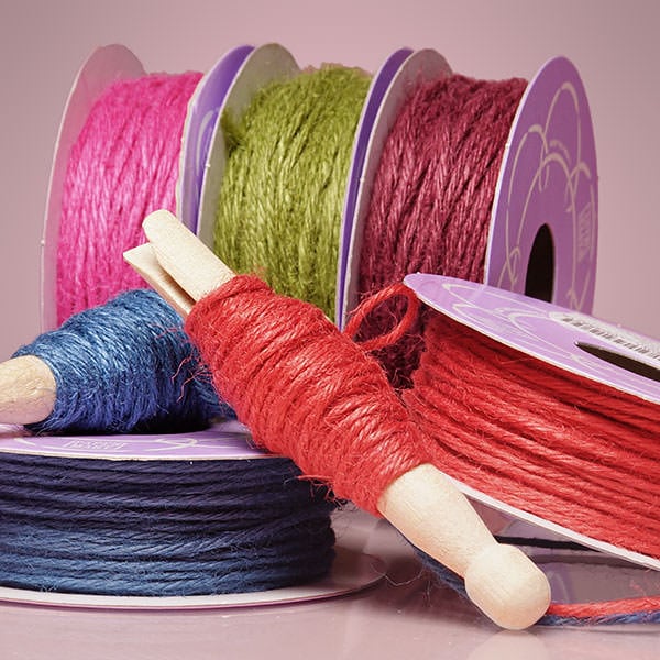 Colored Jute Twine 1.5MM by 100 YDS, 3MM by 25 YDS Paper Mart