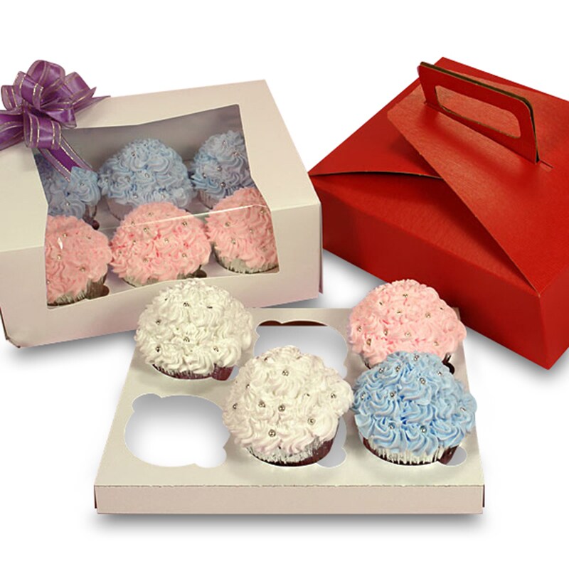 Six Standard Cupcake Boxes