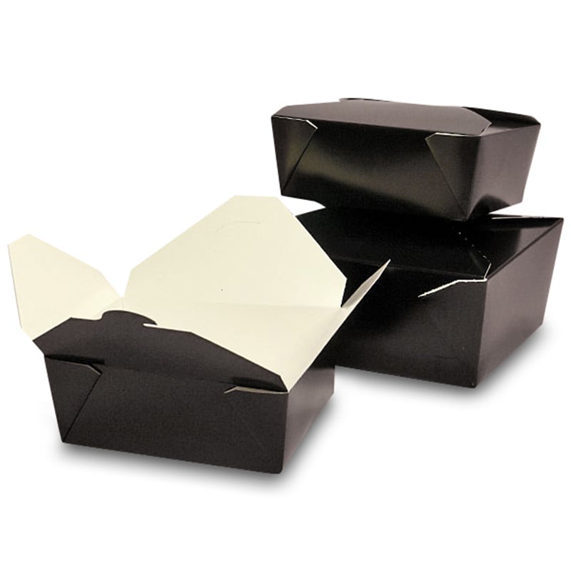 Black BioPak® TakeOut Containers from Paper Mart