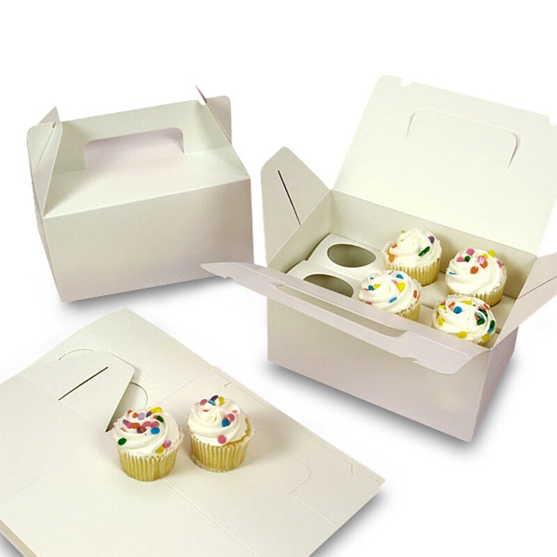 White Six Cupcake Carry Box