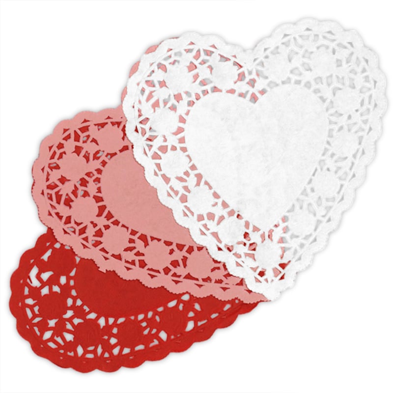 Heart Shaped Paper Doilies Shop Paper Mart Now
