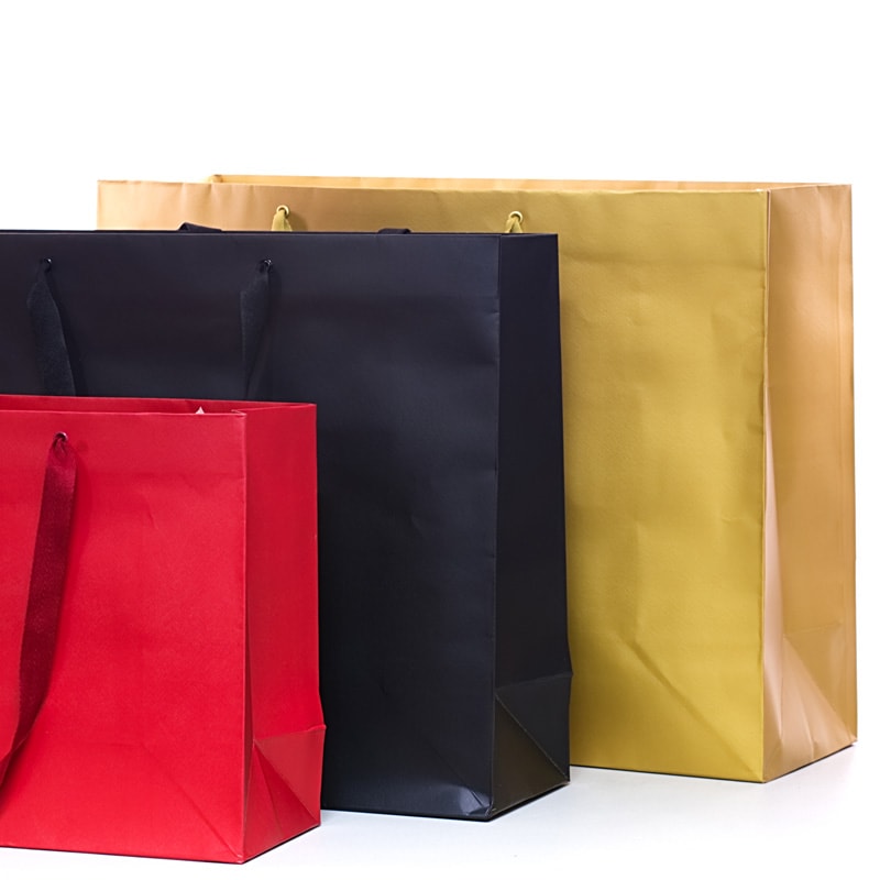 Colored Embossed Euro Totes | Shop Bags at Paper Mart