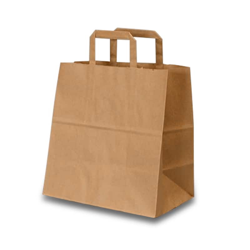 Kraft Flat Handle Grocery Bag