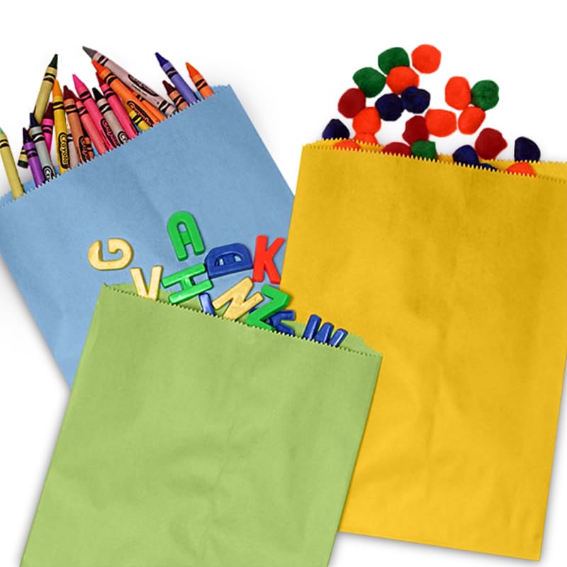 Colored Paper Merchandise Bags