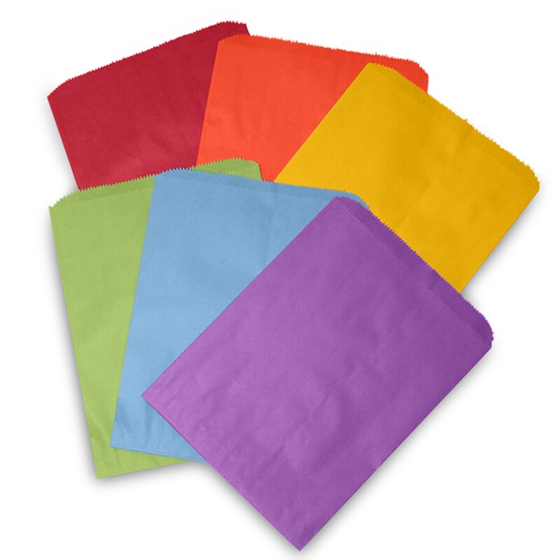 Colored Paper Merchandise Bags