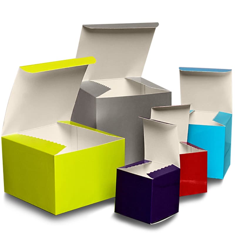 Colored High Gloss Tuck Top Boxes Colored Boxes