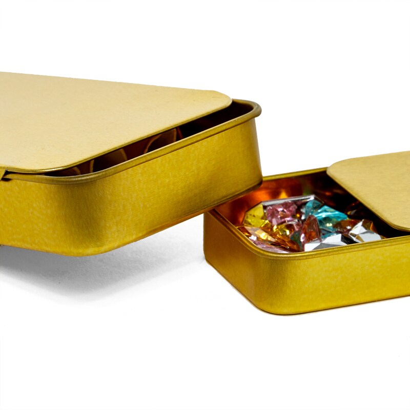 Gold Slide Top Tins