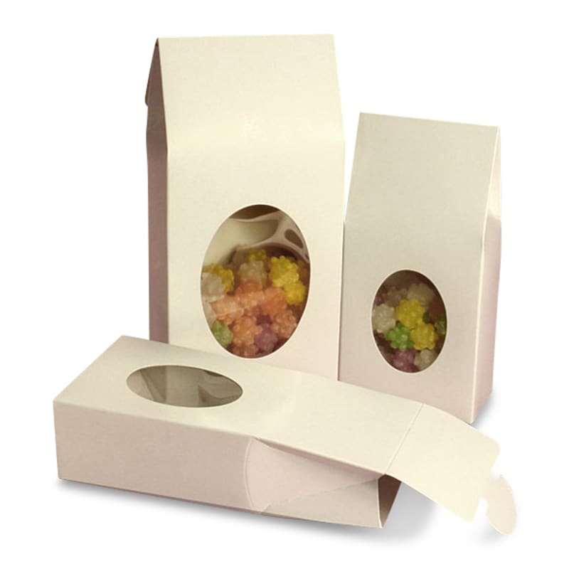 Oval Window Upright Candy Box