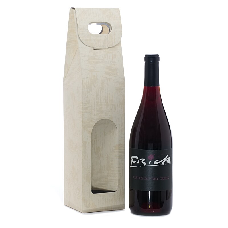 1Bottle Canvas Embossed Wine Carry Box Shop