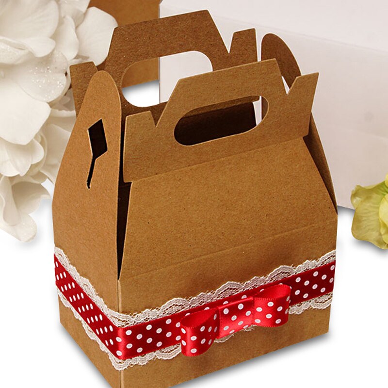Kraft & White Gable Gift Boxes Shop Paper Mart