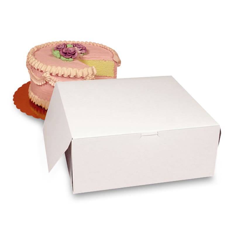 White Automatic Cake Boxes Wholesale Paper Mart
