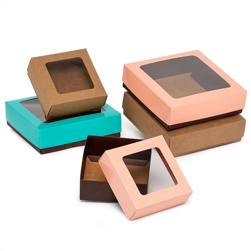 BiColored Cookie Box With Square Window Shop