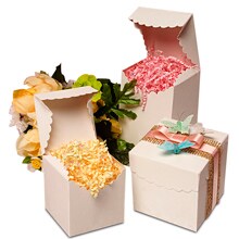 White Glossy Tuck Top Gift Boxes from Paper Mart