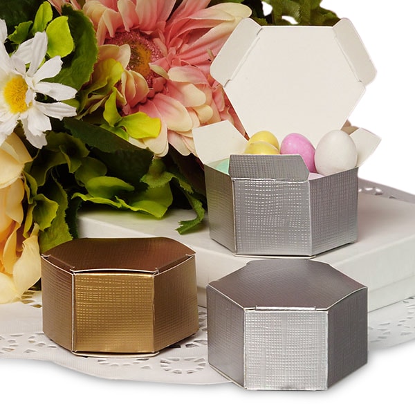 Hexagon Shaped Favor Boxes