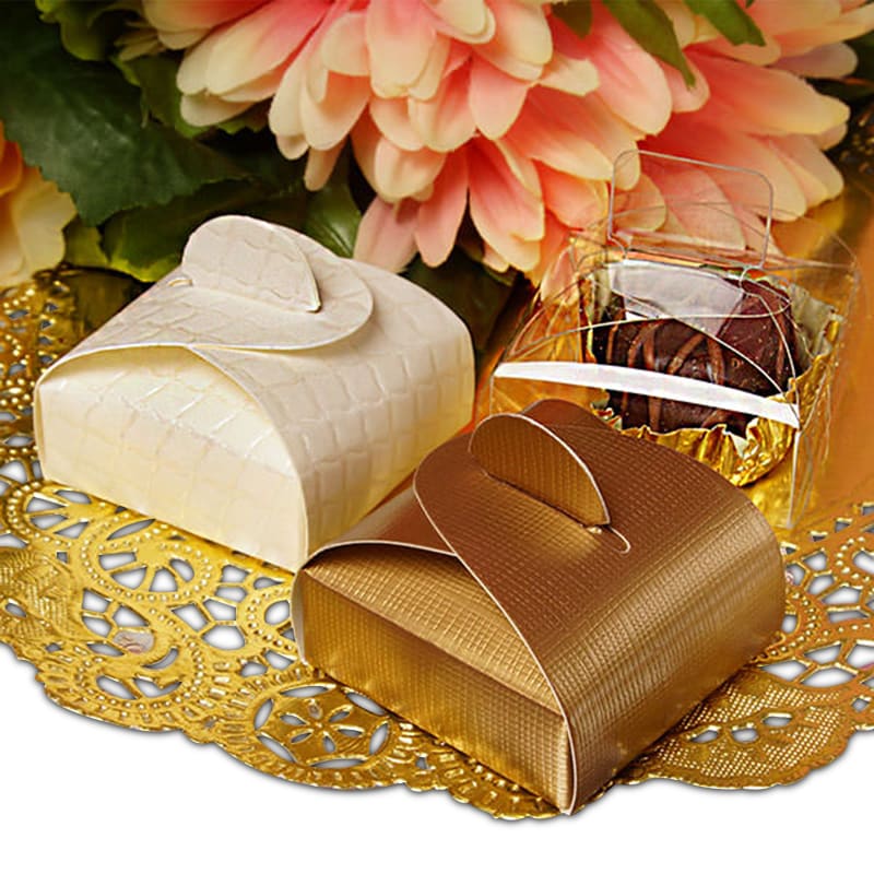 Small Square Favor Boxes With Tab Top