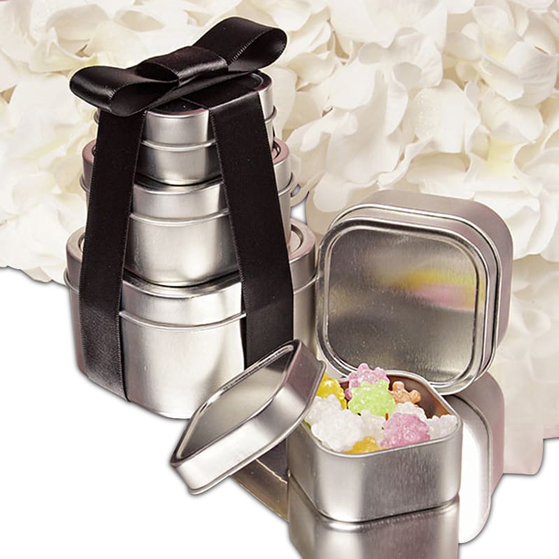 Seamless Square Tin Cans Shop with Paper Mart