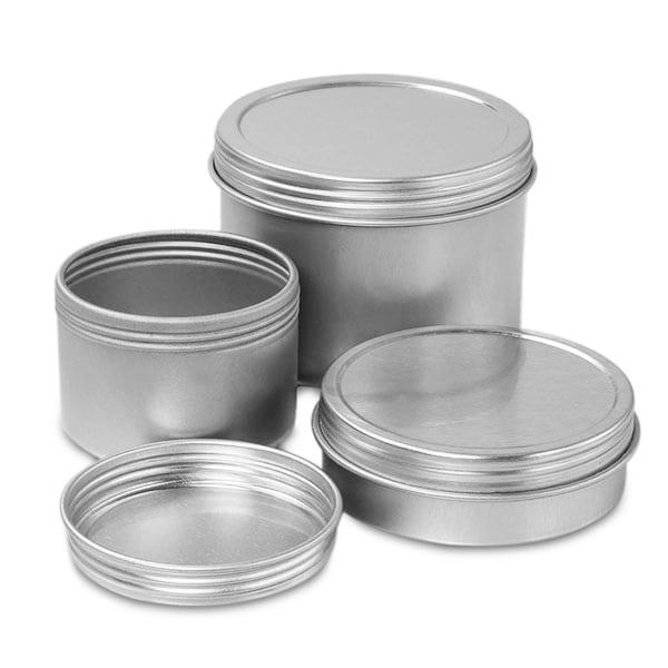 Screw Top Round Tin Cans