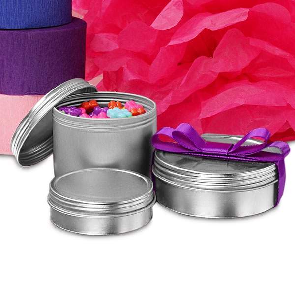 Screw Top Round Tin Cans