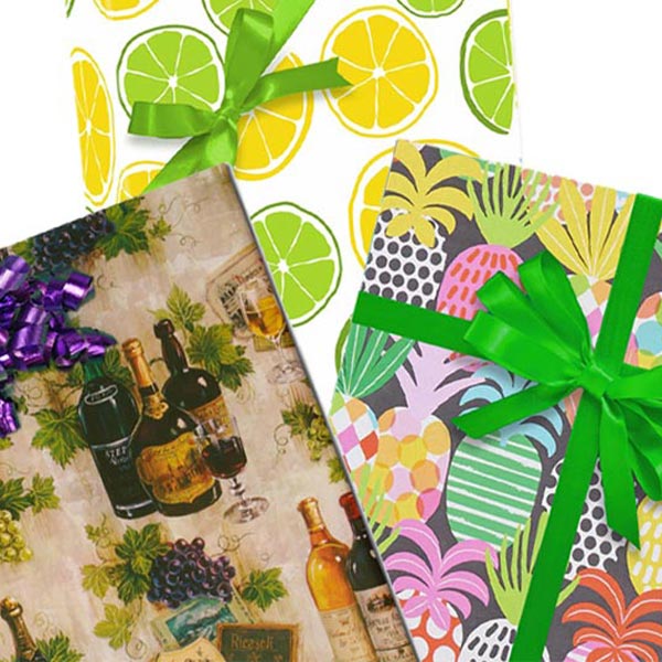 Fruits & Veggies Pattern Wrapping Paper Shop