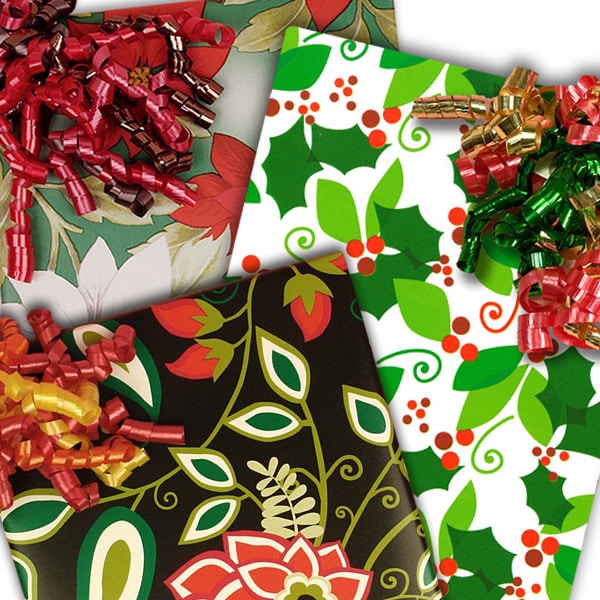 Floral Christmas Wrapping Paper