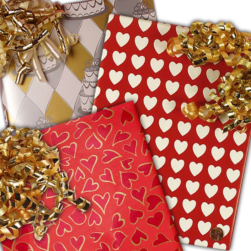 Hearts & Wedding Wrapping Paper