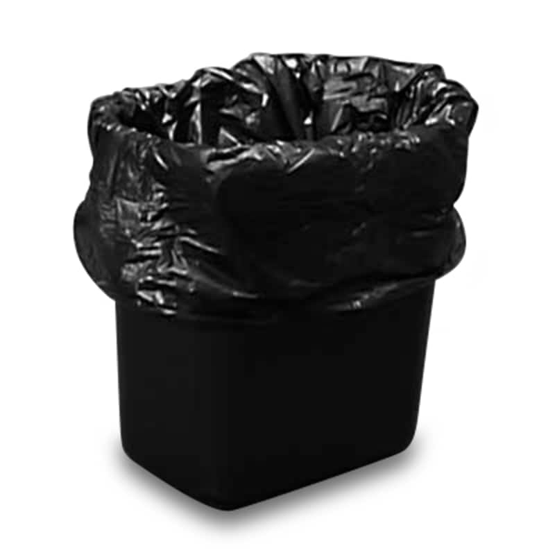 Heavy Duty Black Trash Can Liners from Paper Mart