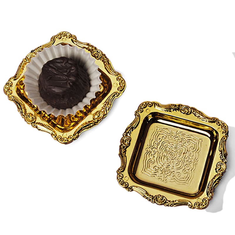 Mini Gold/Silver Plastic Trays