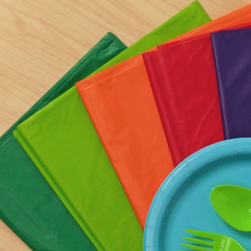 Colored Party Plastic Table Covers